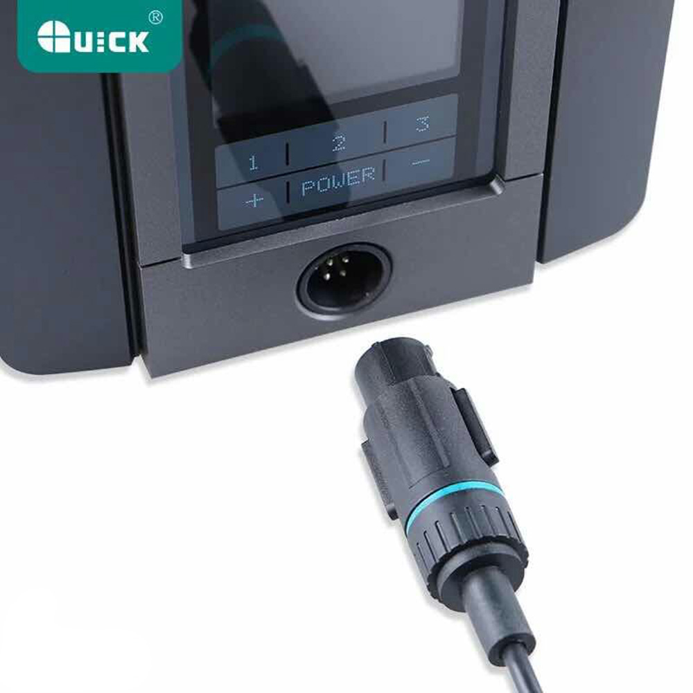 Original QUICK TS1200A Intelligent ESD Lead Free Soldering Station 120W Sleep Function For Phone Motherboard Soldering Repaie