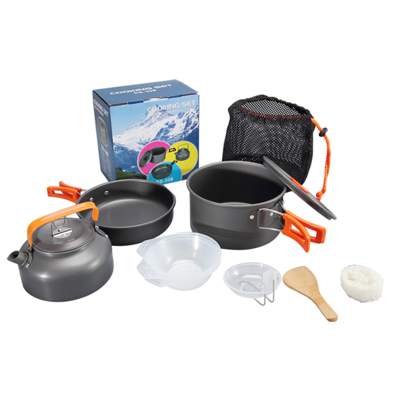 Camping cookware Outdoor cookware set camping tableware cooking set travel tableware Cutlery Utensils hiking picnic set
