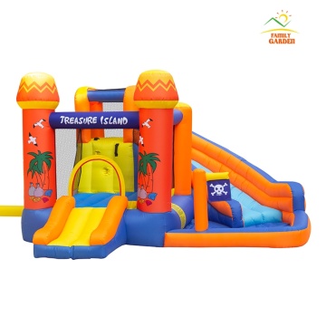 Bounce House Water Park Pirate Bay Inflatable Slide Combo Blower Included Inflate Time 2 Minutes