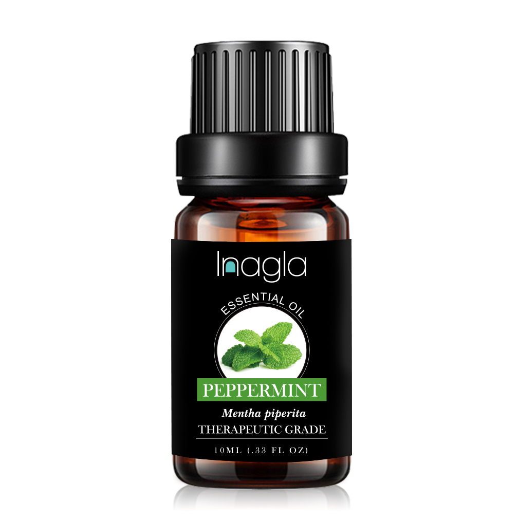 Inagla Peppermint 100% Pure Essential Oils For Aromatherapy Diffusers Essential Oil for Relieve Stress Organic Massage Relax