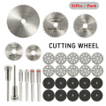 31pcs HSS Saw Blade Diamond Woodworking Cutting Discs Wheels for Dremel Rotary Tool Drill Mandrel Cutoff Power Tools Accessories