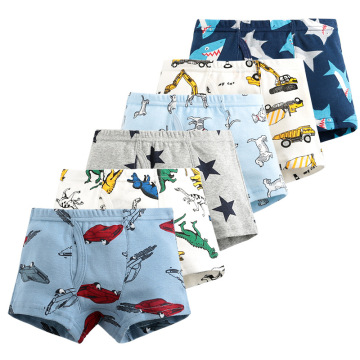 2020 Sale New Free Shipping High Quality Boys Boxer Shorts Panties Kids children dinosaur car underwear 2-10years Old 3pcs/6pcs