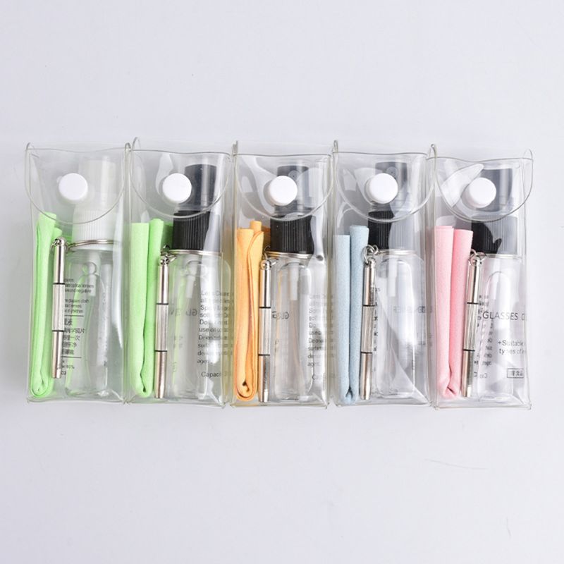 1 1 Set Glasses Cleaner Repair Kit Cloth Cleaning Screwdriver Portable Screw Removal Tools Sunglasses Phone Screen Wipes Tackle