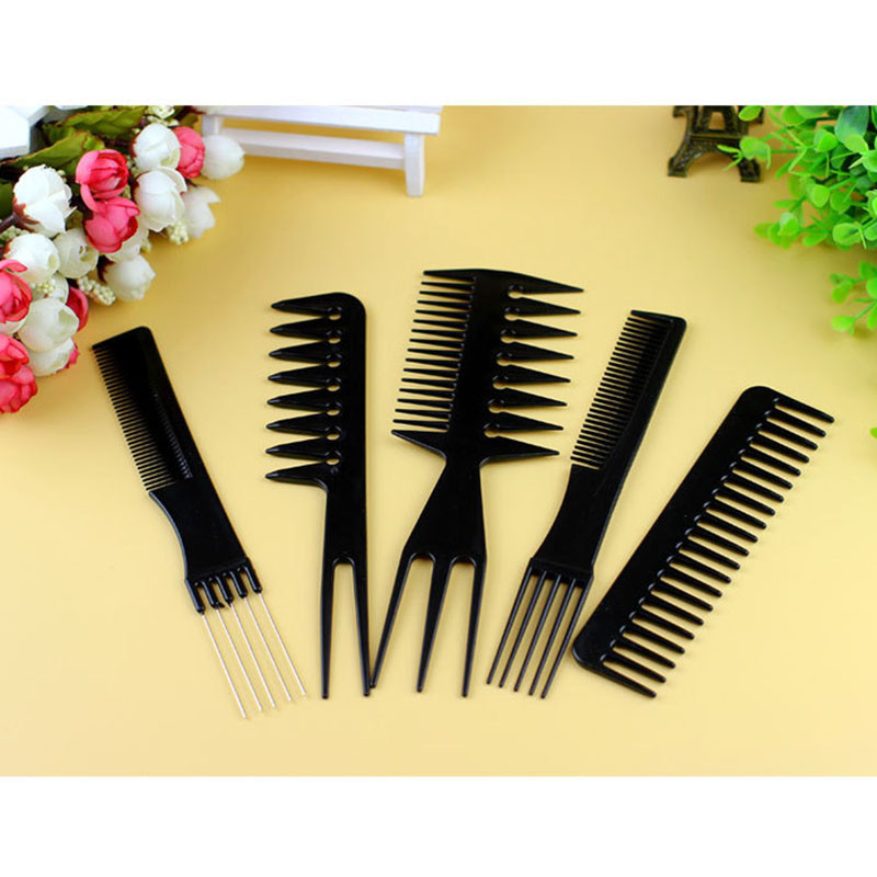 10pcs Stylist Multifunctional Anti-static Hairdressing Combs Hair Design Hair Detangler Comb Makeup Barber Haircare Styling Tool