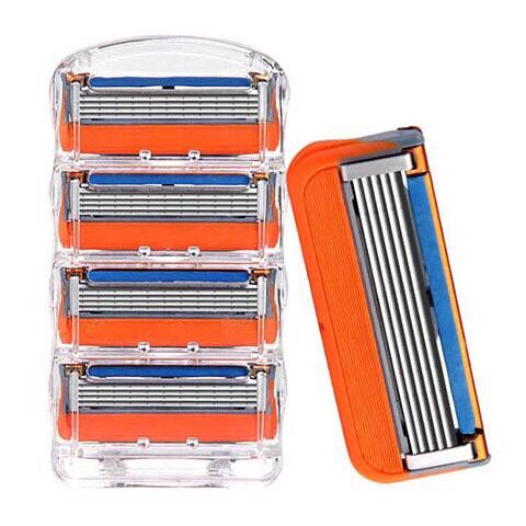 4pcs/lot Razor Blades 5 Layer Blades Shaving for Gilettee Fusion Power Shaver Blades For Gillette Proglide machine