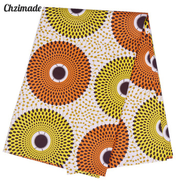 Chzimade 1Yard African Fabric Wax Print Polyester Fabric Patchwork Batik Fabric For Wedding Dress Coats Diy Crafts