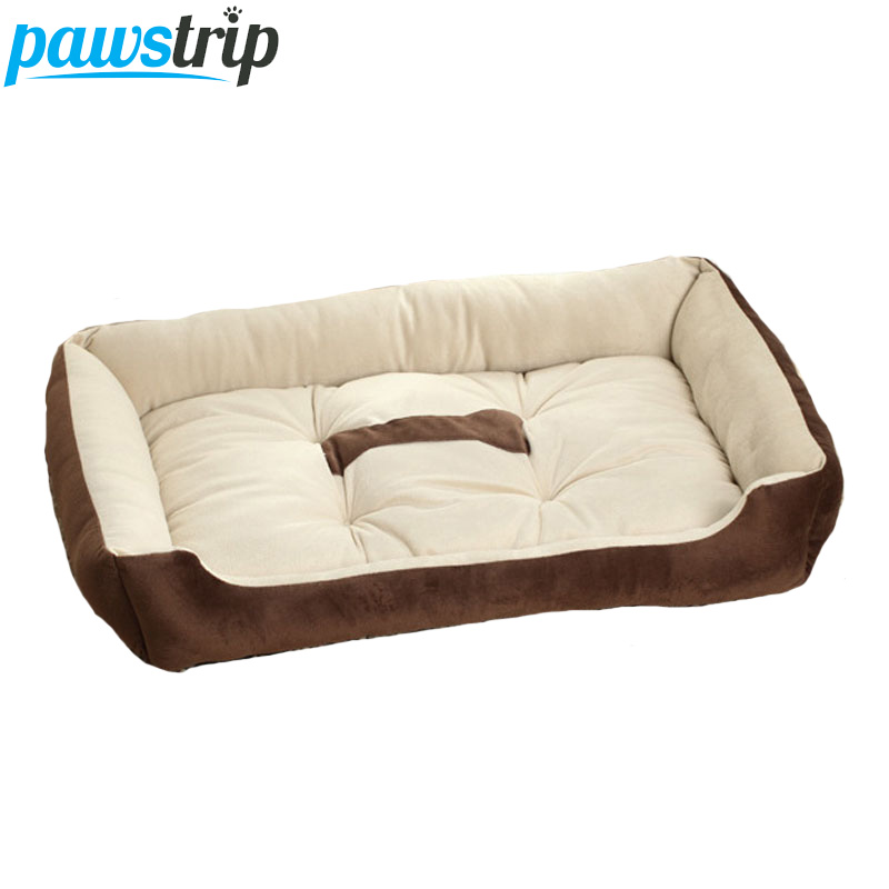 6 Size Soft Fleece Pet Dog Bed Cushion Bone Print Large Dog Beds For Labrador Golden retriever Soft Warm Dog Blanket Winter