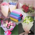 39 Pieces Coloured Fibers Tissue Ultra-thin Paper DIY Flowers Gifts Fruits Packaging Materials Wedding Party Home Decor Supplies