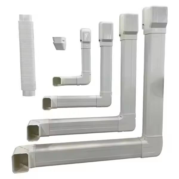 Air Conditioning Pipe Cover Kit Decorative PVC Duct Covers11