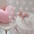 Cute Heart Line Tassel String Door Curtain Window Room Divider Curtain Valance