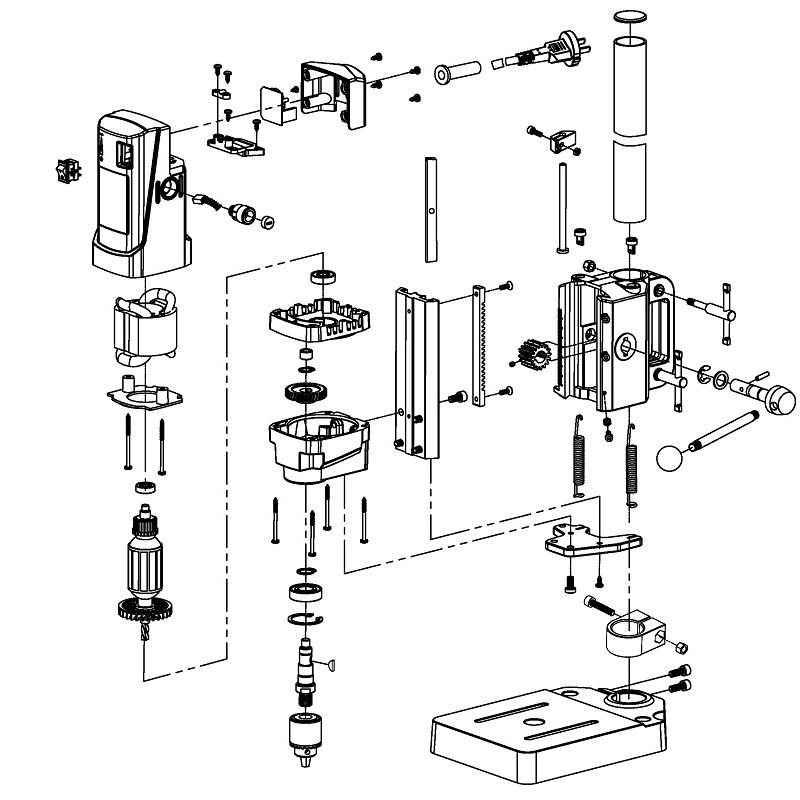 710W Bench Drill Press Bench Drilling Machine Variable Speed Drilling Chuck 1-13mm For DIY Wood Metal Electric + V