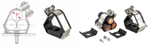 trefoil cable cleat (2) trefoil cable cleat (2)