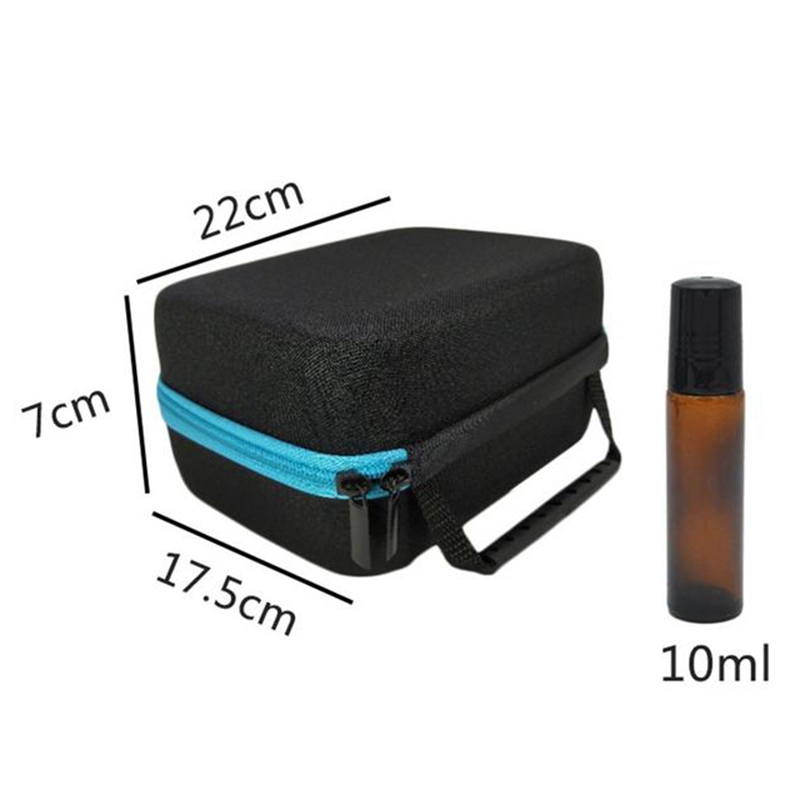 6Colors Essential Oil Case 30 Bottles 10Ml Perfume Oil Essential Oil Box Travel Portable Carrying Holder Nail Polish Storage Bag