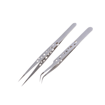 For Mobile Phone Repair Tools Hand Tools Electronic Tweezers Stainless Steel Precision Straight Curved Tweezers 2 Style