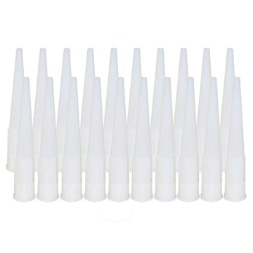 20pcs Universal Caulking Nozzle Glass Glue Tip Mouth Home Improvement Construction Tools