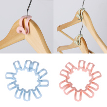 5 pcs Creative Mini Anti Slip Clothes Hanger Home Easy Hook Closet Organizer Save Space Storage Rack Holder Hook Shelves Hanging