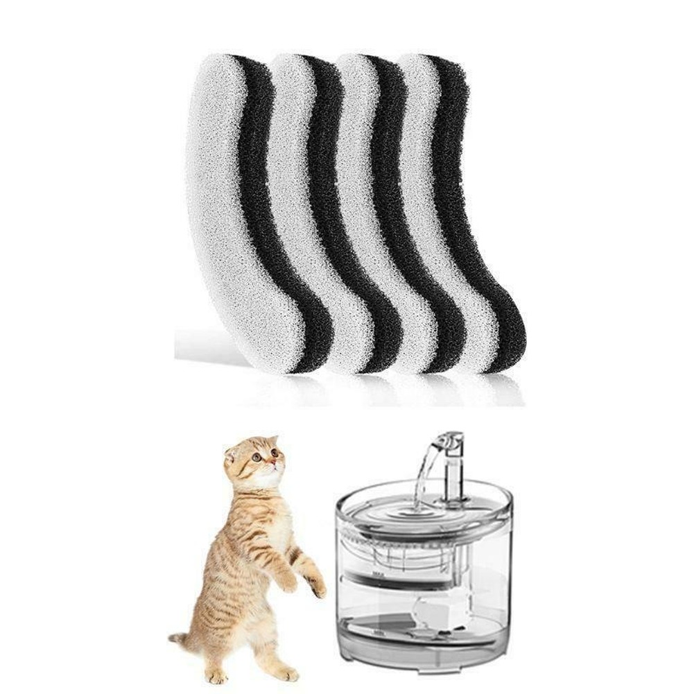 8PCS Cat Water Fountain Filters Pet Fountain Replacement Filters Suitable for 1.5L Transparent Water Dispenser Pet Accessories
