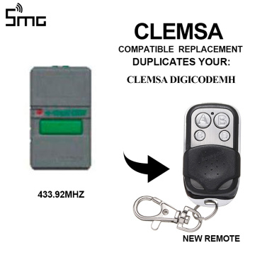 Garage remote 433.92mhz remote control duplicator 433MHz copy CLEMSA DIGICODEMH Controller cloning gate door open