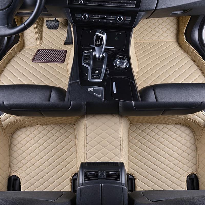 Car Floor Mats For subaru XV 2018 2019 2020 Artificial Leather Rug Surround Auto Interior Accessories Carpets Cover Protect