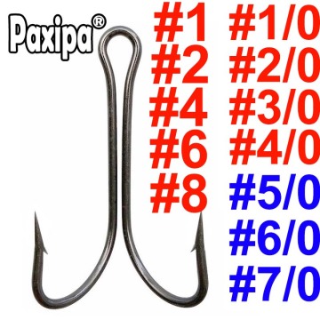 20pcs Double Fishing Hook Fly Tying Double Hook Bass Weedless Fishing Hook Fishhook for Soft Lure Jig