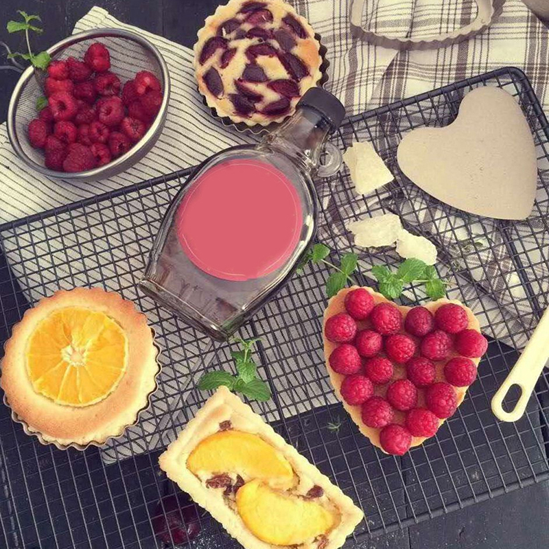 Bakeware Accessories Pie Tart Pan mould Removable Bottom Cake Candy Pastry Tool heart shaped Wave baking Molds Wave Side Molds
