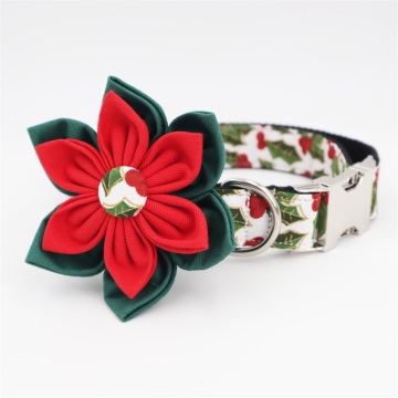 Christmas Dog Collar Bow Tie , Metal Buckle Big and Small Dog&Cat Collar Pet Accessories