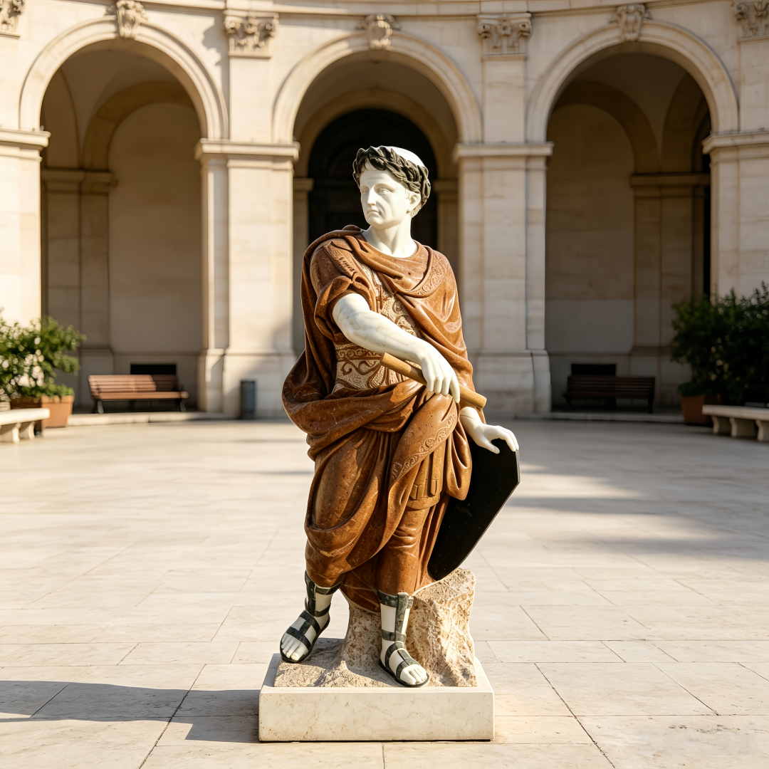 luxury-outdoor-marble-statue-for-courtyard