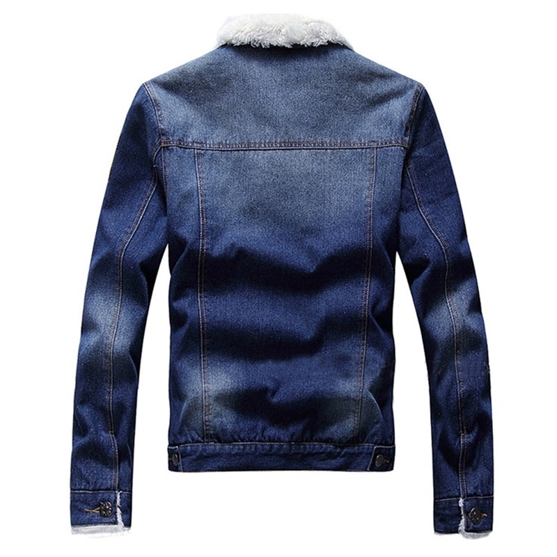 Men Jean Jacket 2020 New Fashion Denim Jacket Mens Fleece Lined Coat Winter Warm Clothing Vintage Cowboy Jackets Coats