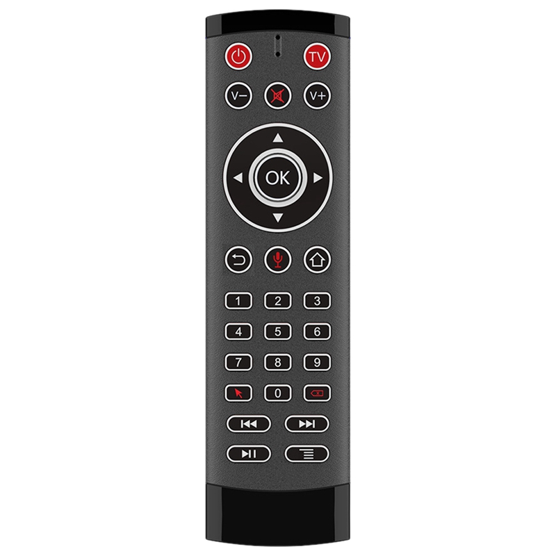 T1 Pro Voice Remote Control 2.4G Wireless Air Mouse Voice Control Gyro IR Remote with 2 IR-Learning for Android Tv Box