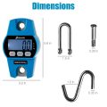 300kg 660 lb Mini Crane Scale Portable Industrial Digital Electronic Stainless Heavy Duty Digital Hanging Scales Tools