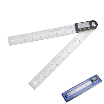 200mm/300mm Digital Stainless Steel Angle Ruler Protractor Electronic 360° Goniometer Inclinometer Angle Measuring Finder Meter