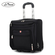 LeTrend High grade Rolling Luggage Men Business Oxford Suitcase Wheels 18 inch Carry on Trolley Travel Bags laptop bag