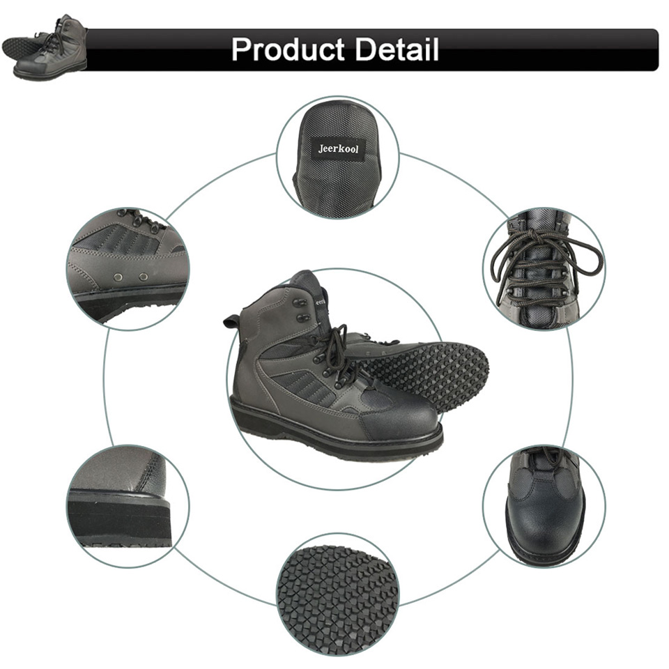 Fly Fishing Waders Outdoor Hunting Wading Shoes Upstream Anti-Slippery Rubber Sole Rock Fishing Shoes The Fishing Outfit FRU1