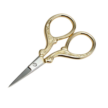 Stainless Steel Makeup Tools Beauty Beard Mustache Nose Hair Trimming Scissors Cusp Head