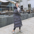 Winter Clothing Fashion Female Casual Long Loose Hooded Collar Coat Women Solid Jacket Warm Thick Outwear Ladies Parkas Y364