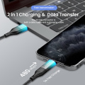 FLOVEME 4in1 Cable 3A Fast Charging USB Cable For iPhone12 11 USB Type C Cable For Xiaomi Samsung Phone Accessories Charger Cord