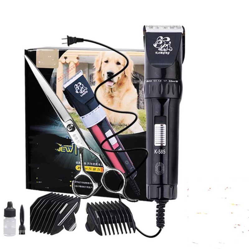 Electric Professional Pet Hair Trimmer Dog Fur Scissor Cat Clipper Grooming Haircut Machine Plug In Shear Shaver Groomer Cutter