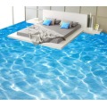 Photo floor wallpaper 3d stereoscopic Sea water ripples 3D floor Videos self-adhesive 3D floor wallpapers