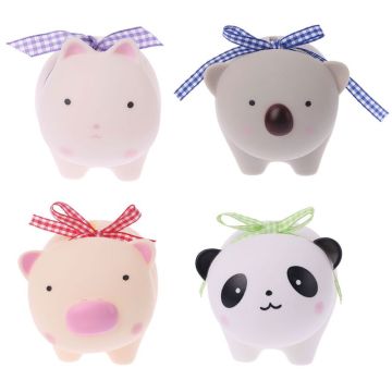 1Pc Creative Cute Cartoon Piggy Bank Saving Cash Coin Money Box Home Decoration Kids Toy Gifts