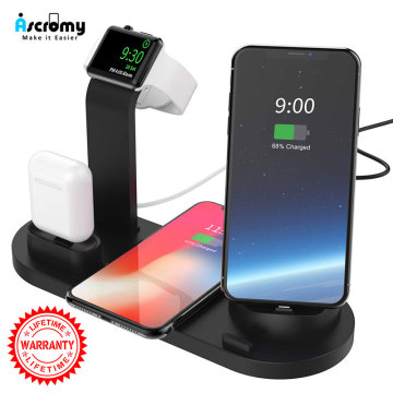 3 in 1 Wireless Charging Dock Station Stand Holder for Apple Watch Airpods iPhone XR X XS Max 8 Plus Induction Charger Docking