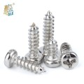 50Pcs M3 TA Nickel Plated Phillips Self-tapping Truss Screws Mushroom Head Electronic Wooden Screws SS11