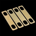 4PCS Guitar Neck Plate Guitar Gasket Replacement Guitar Neck Shim Heightening Gasket Accessories (Golden)