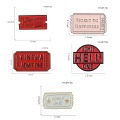 Punk Film Tickets Enamel Pin Rocky Horror Cinema / Hell Admit One Black Red Ticket Badges Metal Clothes Lapel Brooches for fans