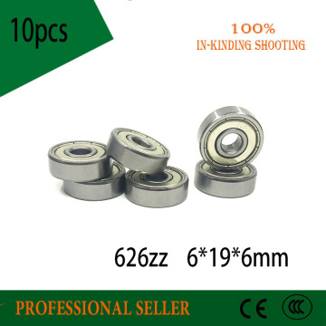 10pcs 626ZZ 6X19X6mm 3D Printer Special Bearing Mute Ball Bearings 626 ZZ For 3d Parts