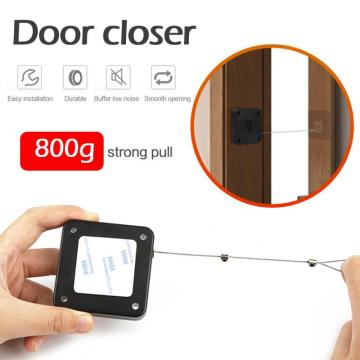 Magical Automatic Sliding Door Closer Non-porous Glue Installation Door Accessories Durable And Durable