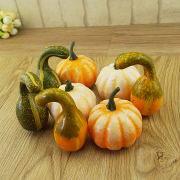 6PCS Artificial Pumpkin Props Bubble Pumpkin Toy For Halloween Thanksgiving Festival Party Decoration