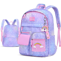 Girls Burden Relief Cute Rainbow Pendant Backpack