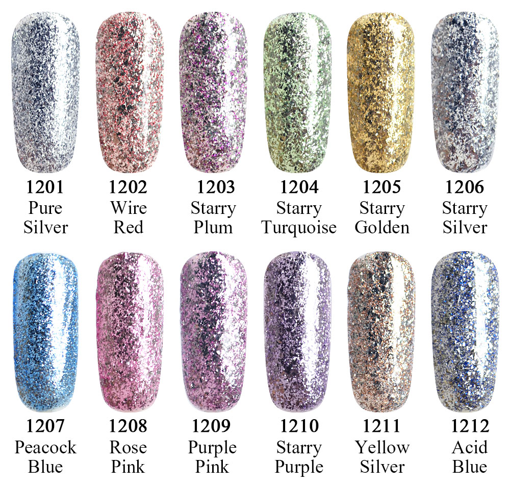 VENALISA Super Color Gel Paints Crystal Lacquer CANNI Nail Art Glitter Pearl Diamonds Soak off Platinum UV LED Gel Nail Polish