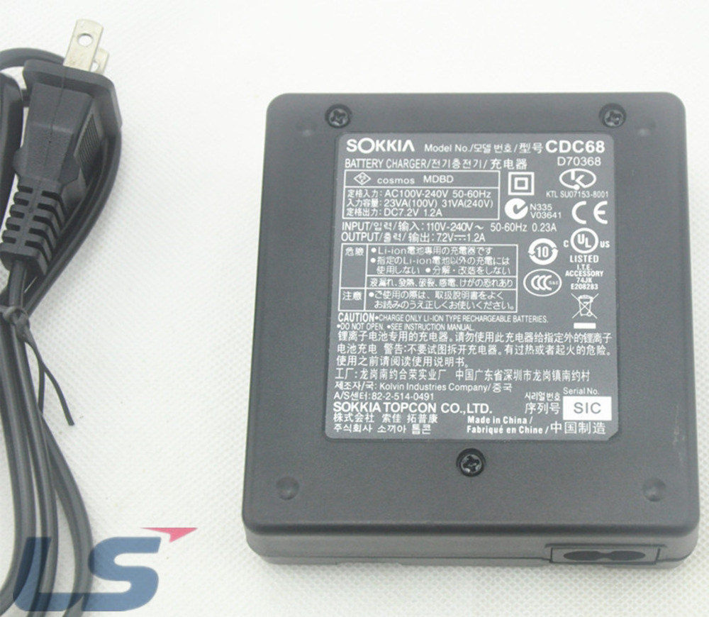 2020 New Sokkia CDC68 Dual charger For Sokkia total station BDC46 BDC58 BDC70 Battery surveying Total Stations EU US UK plug
