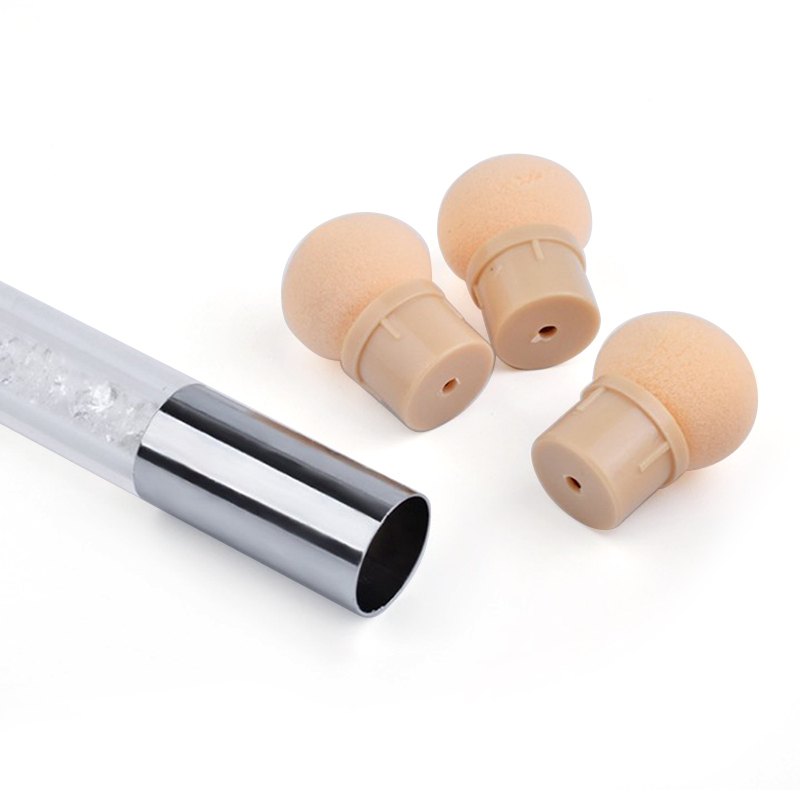 New 1 Pcs Double-ended Sponge Nail Brush Gradient Shading Pen Dotting Head Rhinestone Handle Nail Art Tool Manicure Accessories